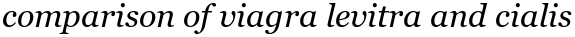comparison of viagra levitra and cialis