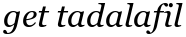 get tadalafil